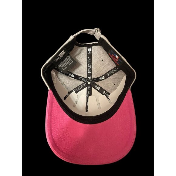 Tampa Bay Rays Hat Girls Youth New Era 9TWENTY Strap Back Gray Pink MLB Cap - Picture 4 of 5